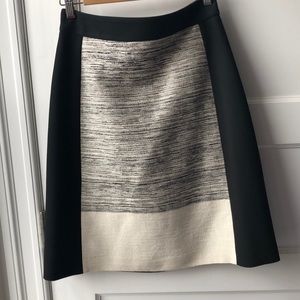 Hugo Boss classic a-line colorblock skirt
